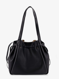 Tory Burch Women's Romy Tote Leather Shopping Bag Black