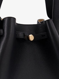 Tory Burch Women's Romy Tote Leather Shopping Bag Black