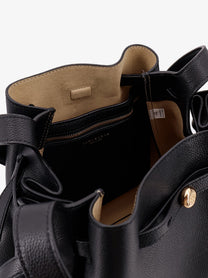 Tory Burch Women's Romy Tote Leather Shopping Bag Black