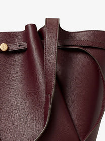 Tory Burch Women's Romy Tote Leather Shoulder Bag DARKCARMINE, view 5