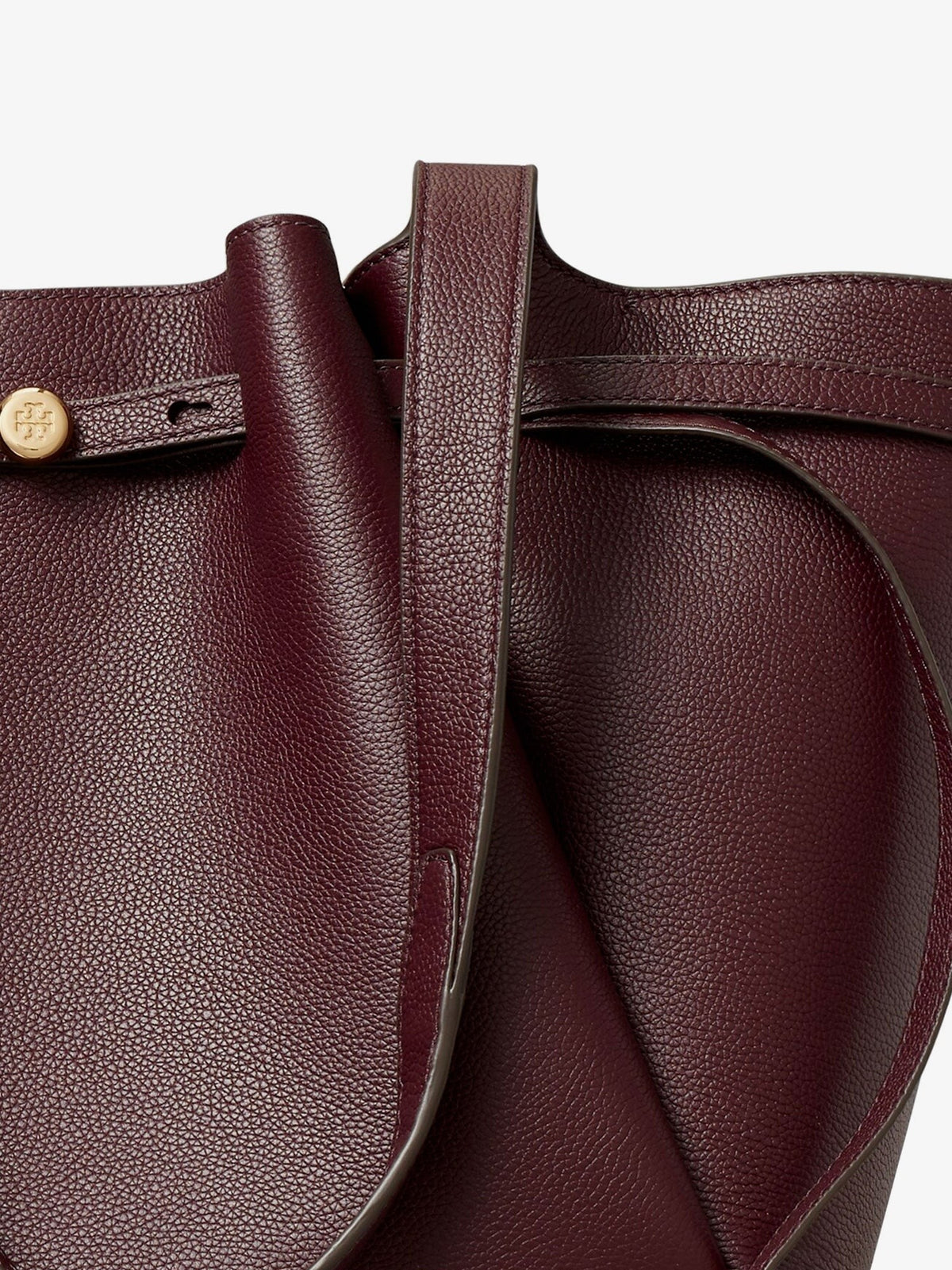 Tory Burch Women's Romy Tote Leather Shoulder Bag DARKCARMINE, view 5