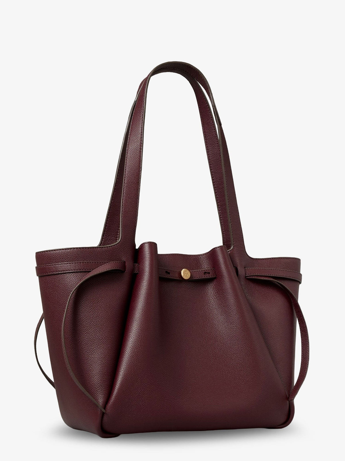 Tory Burch Women's Romy Tote Leather Shoulder Bag DARKCARMINE, view 3
