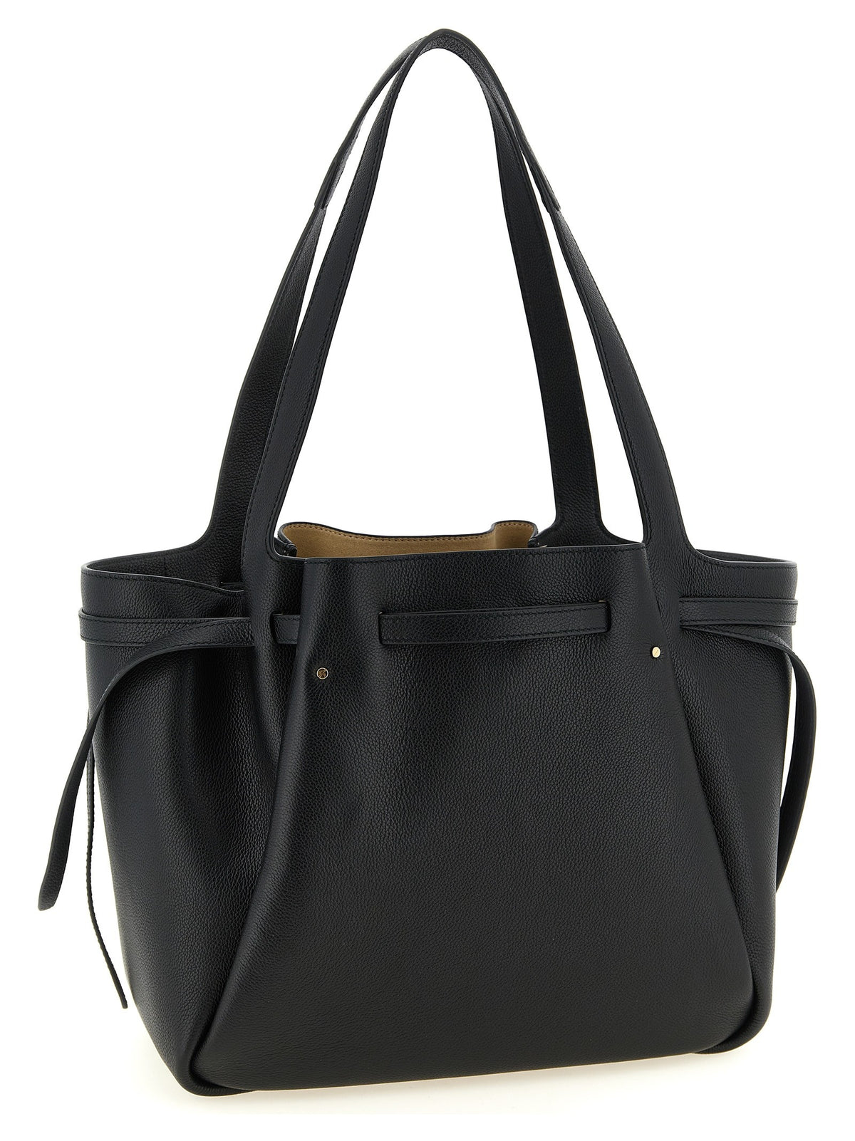 Tory Burch Romy Tote Shopping Bag Black, view 2