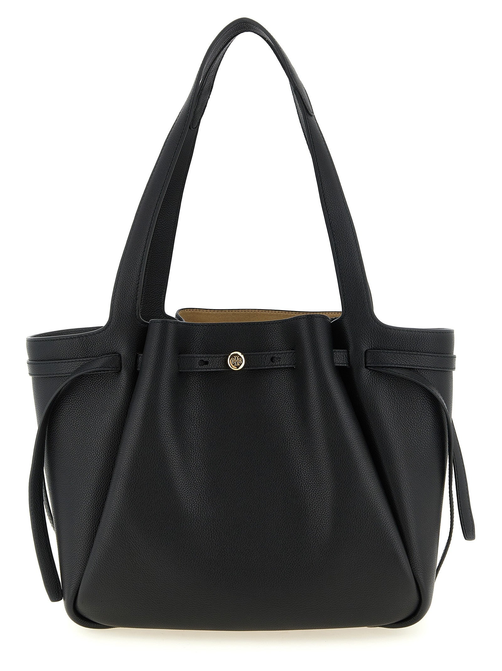 Tory Burch Romy Tote Shopping Bag Black