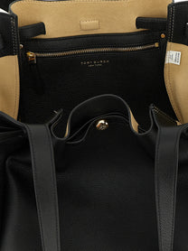 Tory Burch Romy Tote Shopping Bag Black