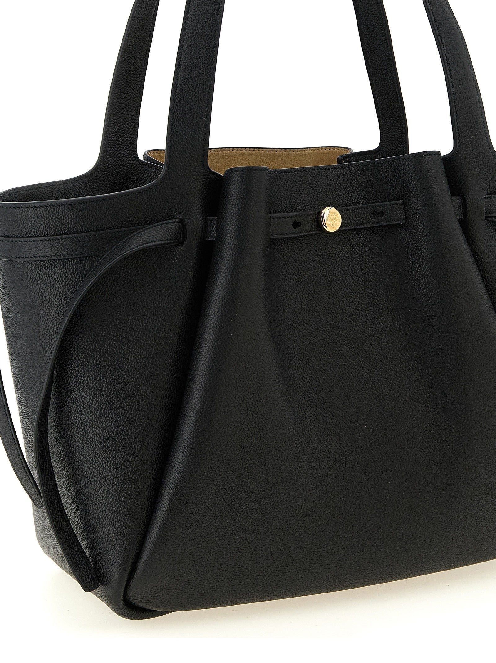 Tory Burch Romy Tote Shopping Bag Black