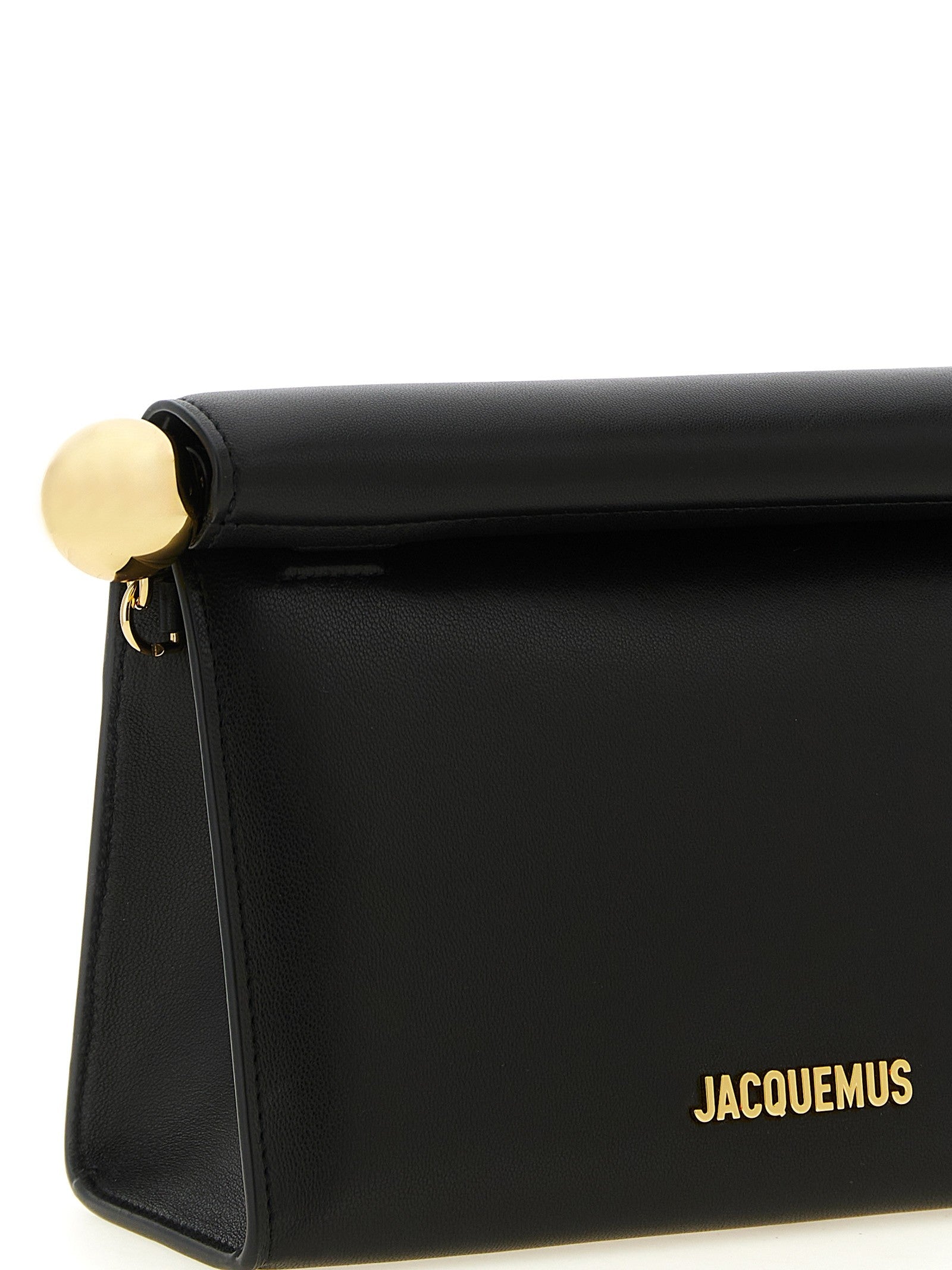 JACQUEMUS Rond Carré Clutch Bag Black
