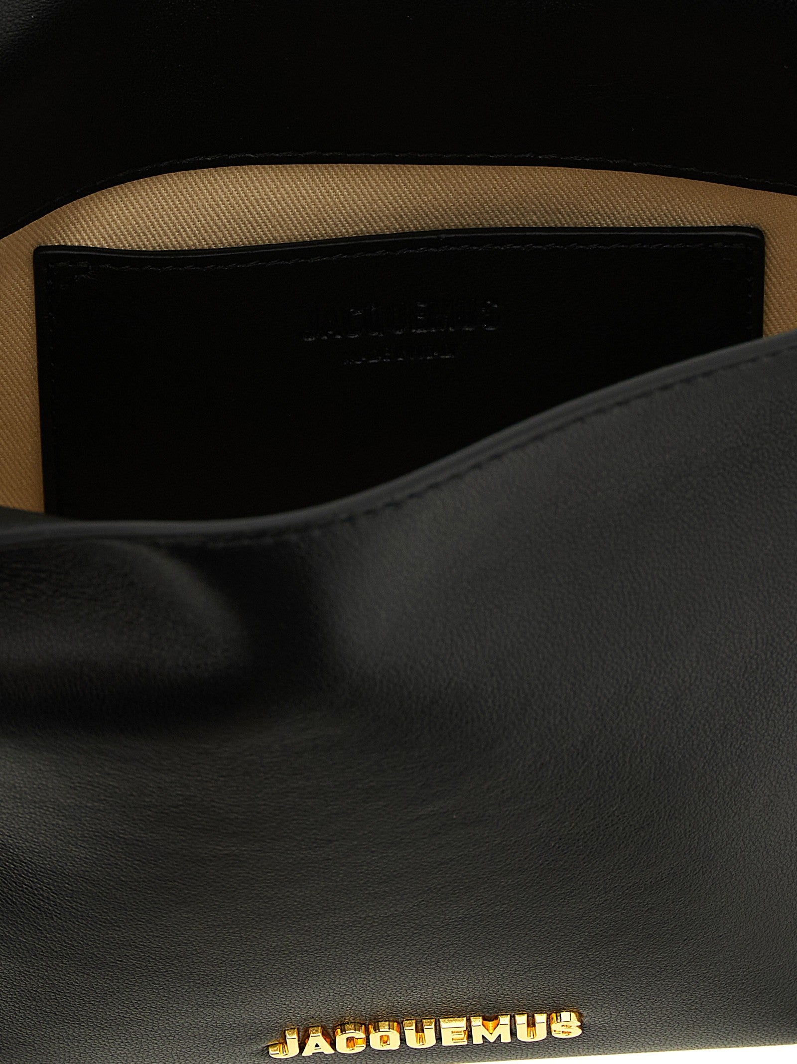 JACQUEMUS Rond Carré Clutch Bag Black