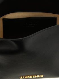 JACQUEMUS Rond Carré Clutch Bag Black