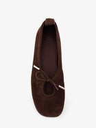 Alohas Women's Rosalind Leather Ballet Flats Flat Brown, view 4