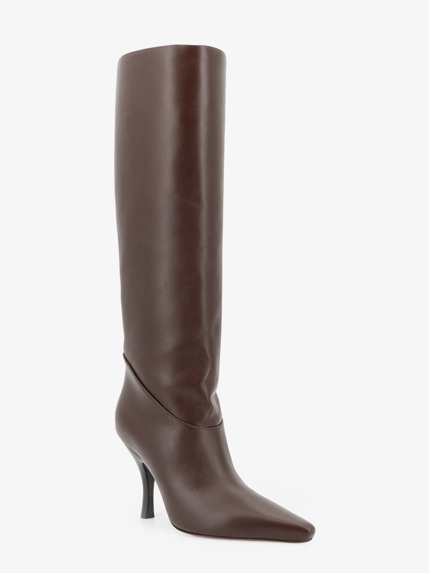 Paris Texas Women's Rose Leather Boots Black