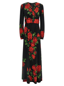 Dolce &amp; Gabbana Rose Dress Red
