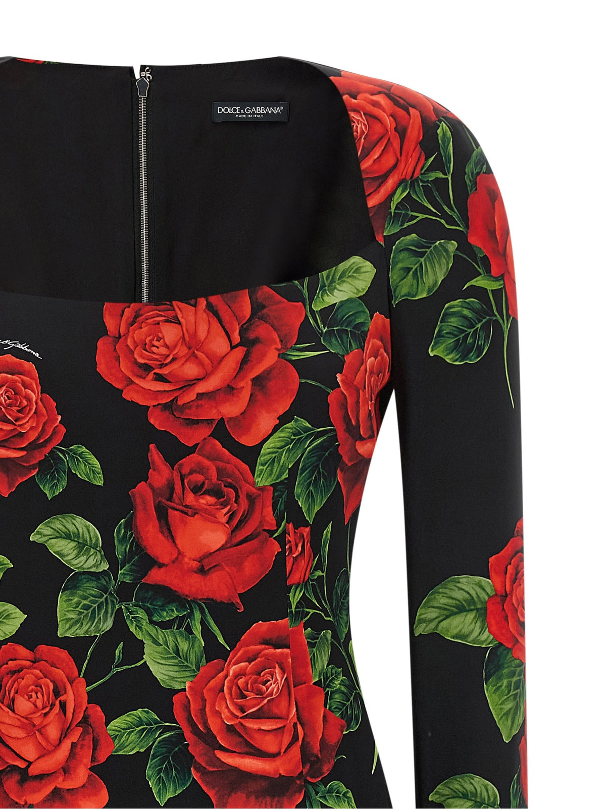 Dolce &amp; Gabbana Rose Longuette Dress Gold
