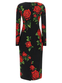 Dolce &amp; Gabbana Rose Longuette Dress Gold