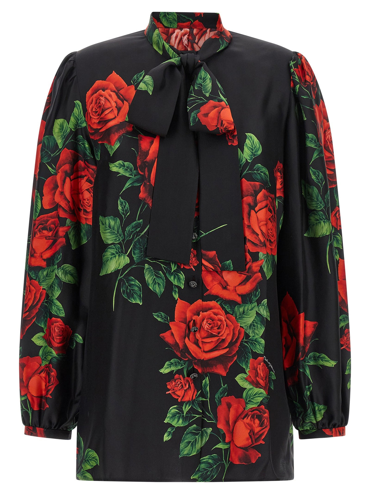Dolce &amp; Gabbana Rose Shirt Black