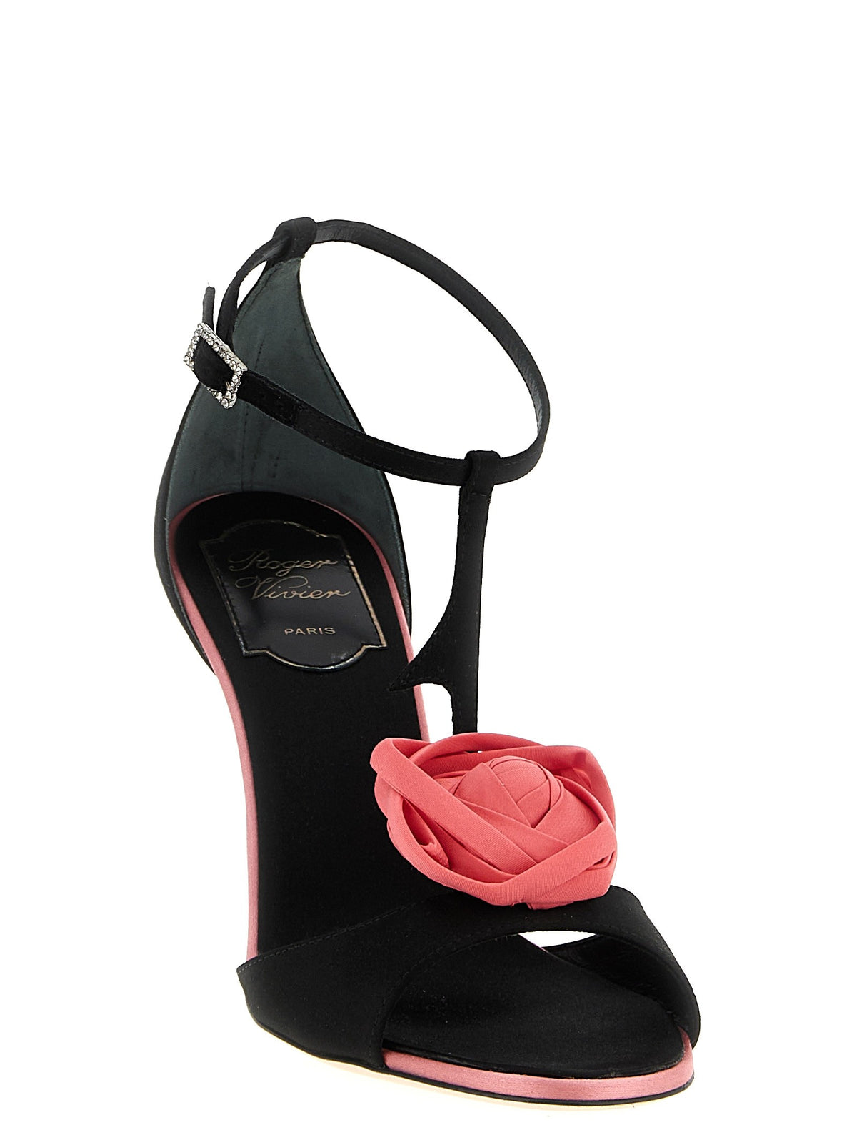 Roger Vivier Rose Vivier Sandals Black, view 2
