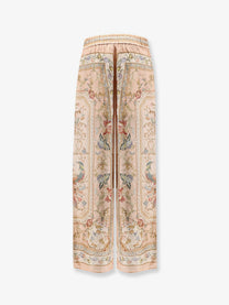 Zimmermann Women's Roselight Silk Trousers Blue