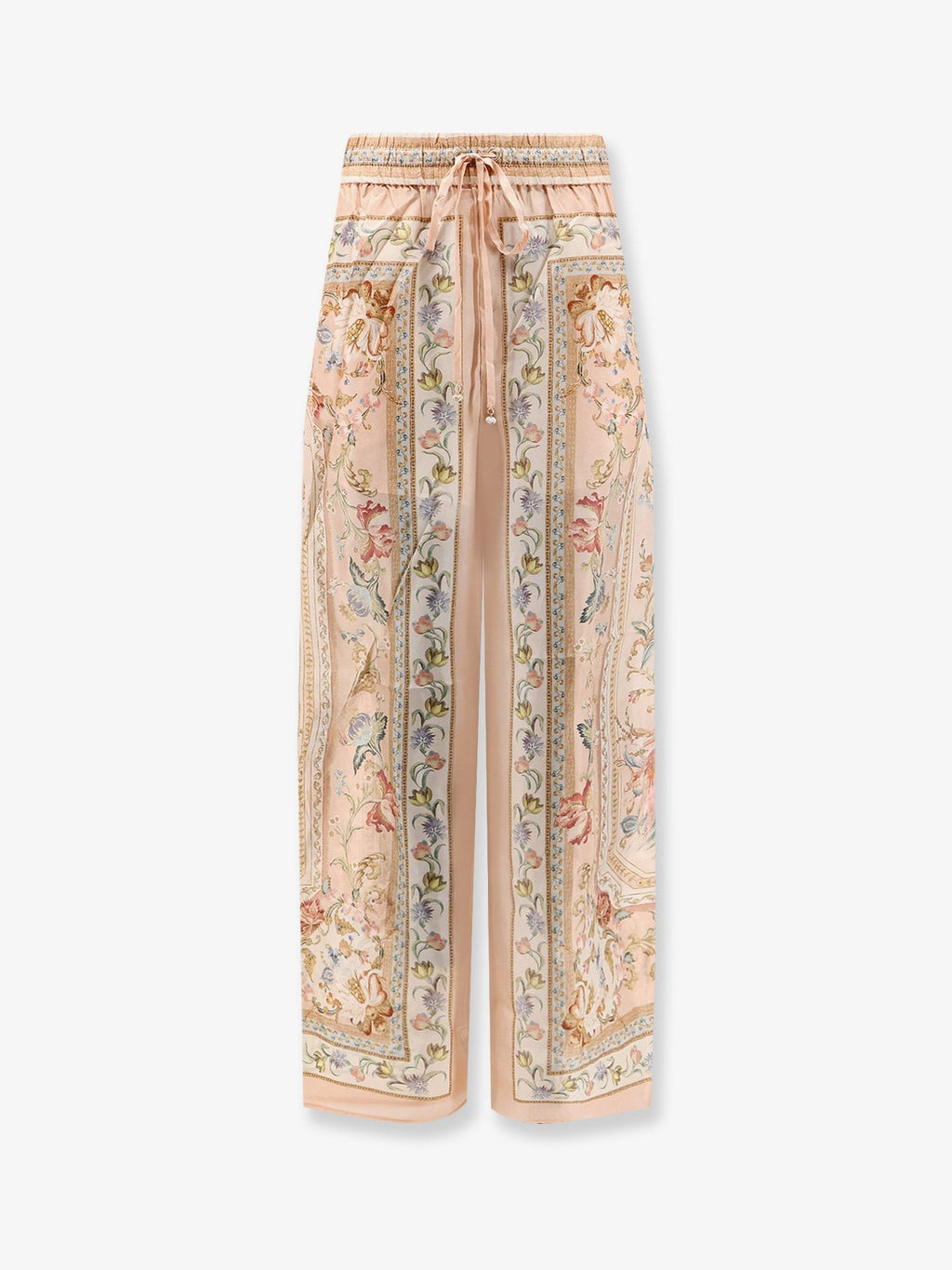 Zimmermann Women's Roselight Silk Trousers Blue
