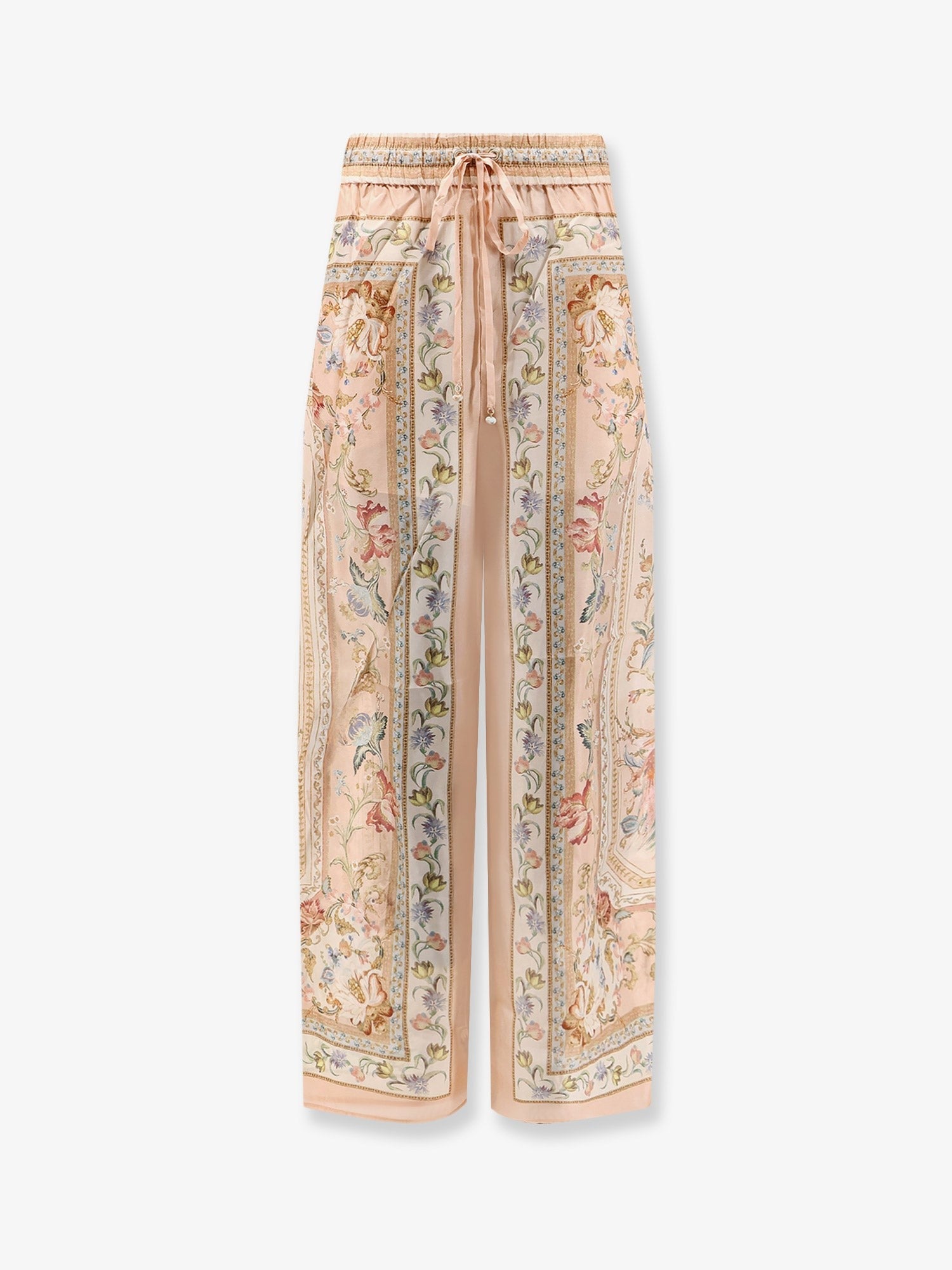 Zimmermann Women's Roselight Silk Trousers Blue