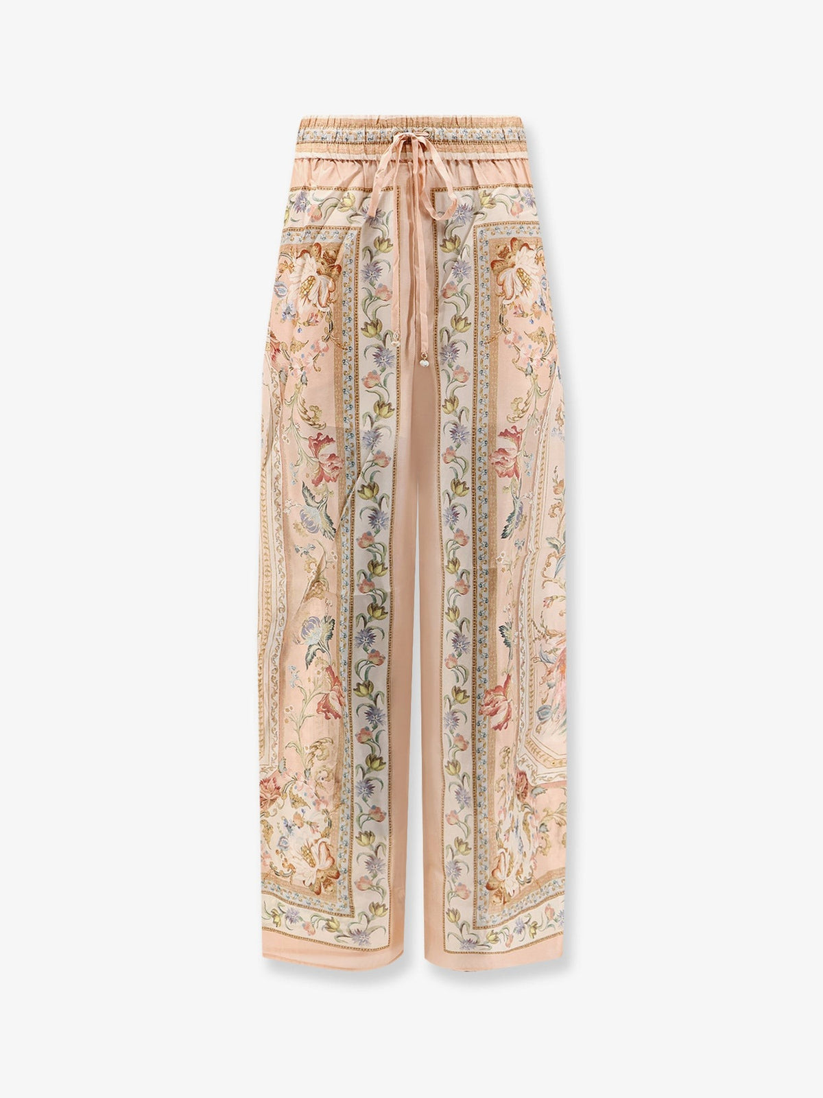 Zimmermann Women's Roselight Silk Trousers Blue