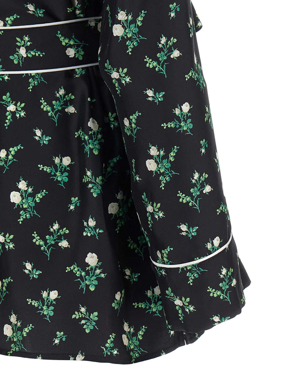 Dolce &amp; Gabbana Roselline and Lily of the Lilies of the Flowers Printed Shirt Black