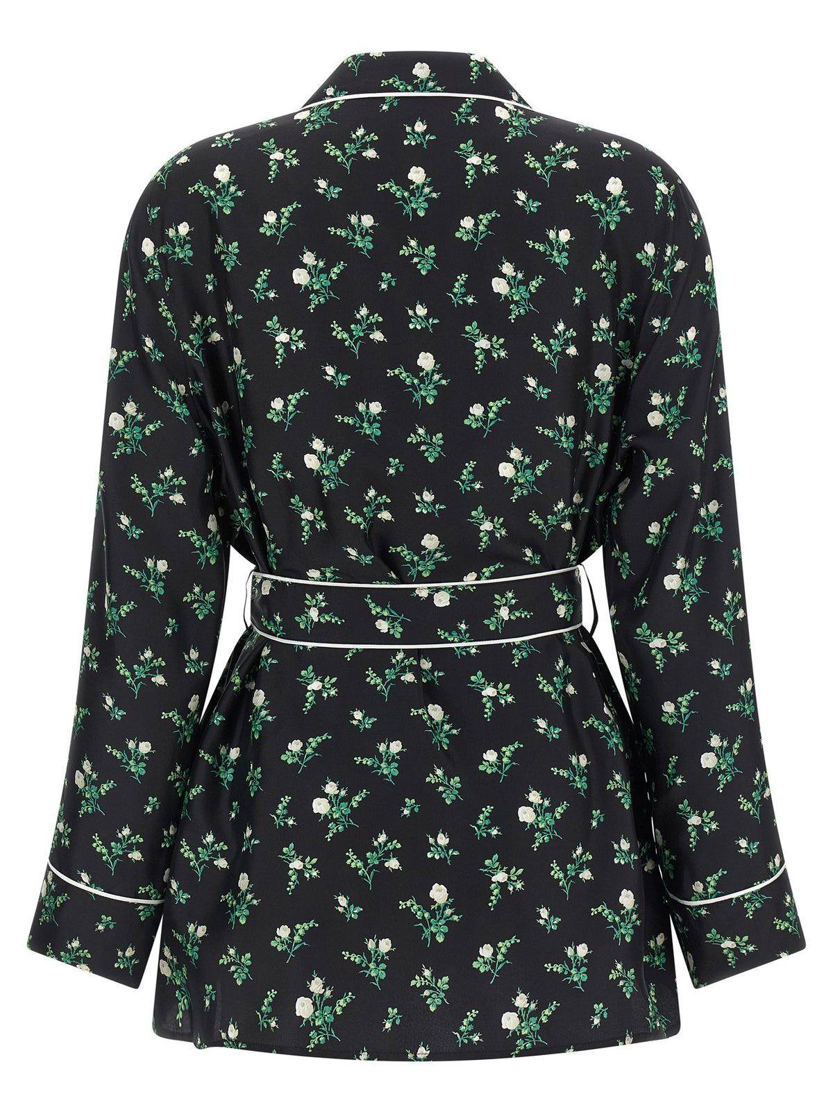 Dolce &amp; Gabbana Roselline and Lily of the Lilies of the Flowers Printed Shirt Black