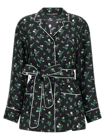 Dolce &amp; Gabbana Roselline and Lily of the Lilies of the Flowers Printed Shirt Black