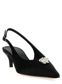 Magda Butrym Rosetta Slingback Black
