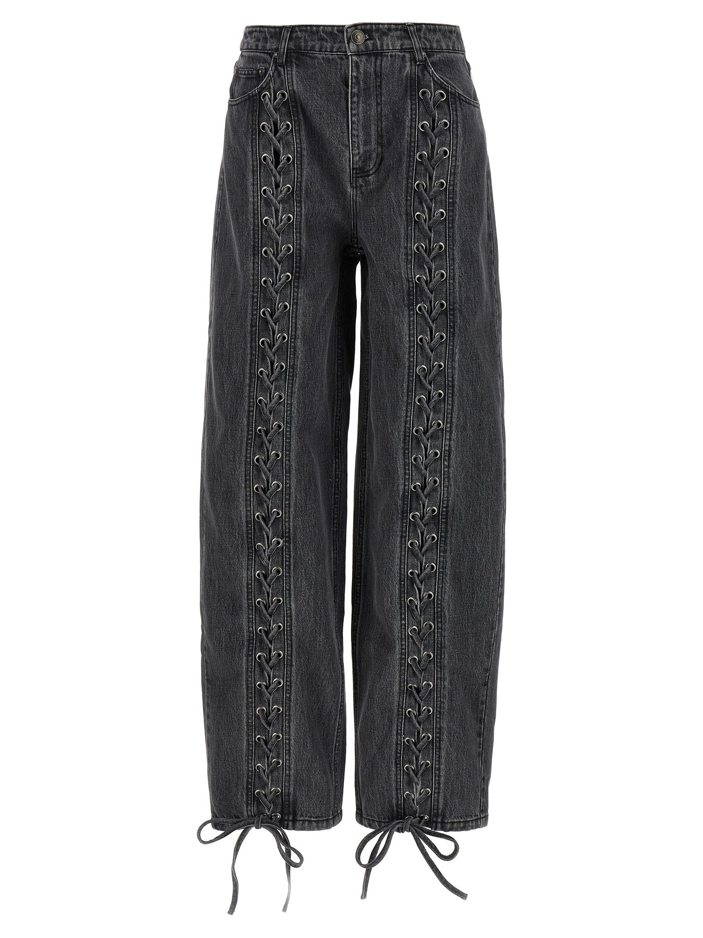 ROTATE BIRGER CHRISTENSEN - ROTATE BIRGER CHRISTENSEN - ’Denim Laced Leg’ jeans - Woman,Clothing,Jeans,