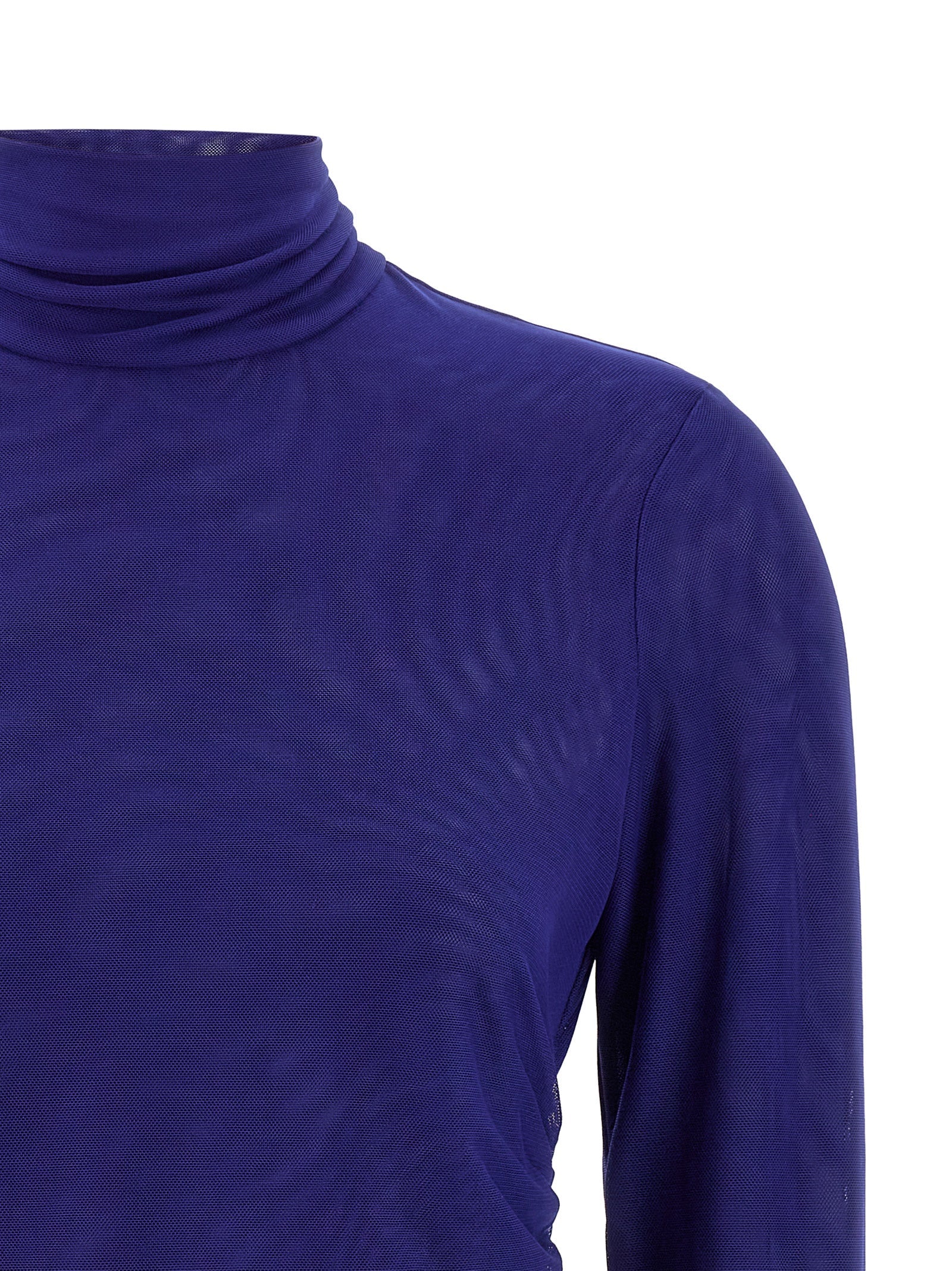 ROTATE BIRGER CHRISTENSEN - ROTATE BIRGER CHRISTENSEN - ’Mesh Rouched’ sweater - Women’s Knitwear