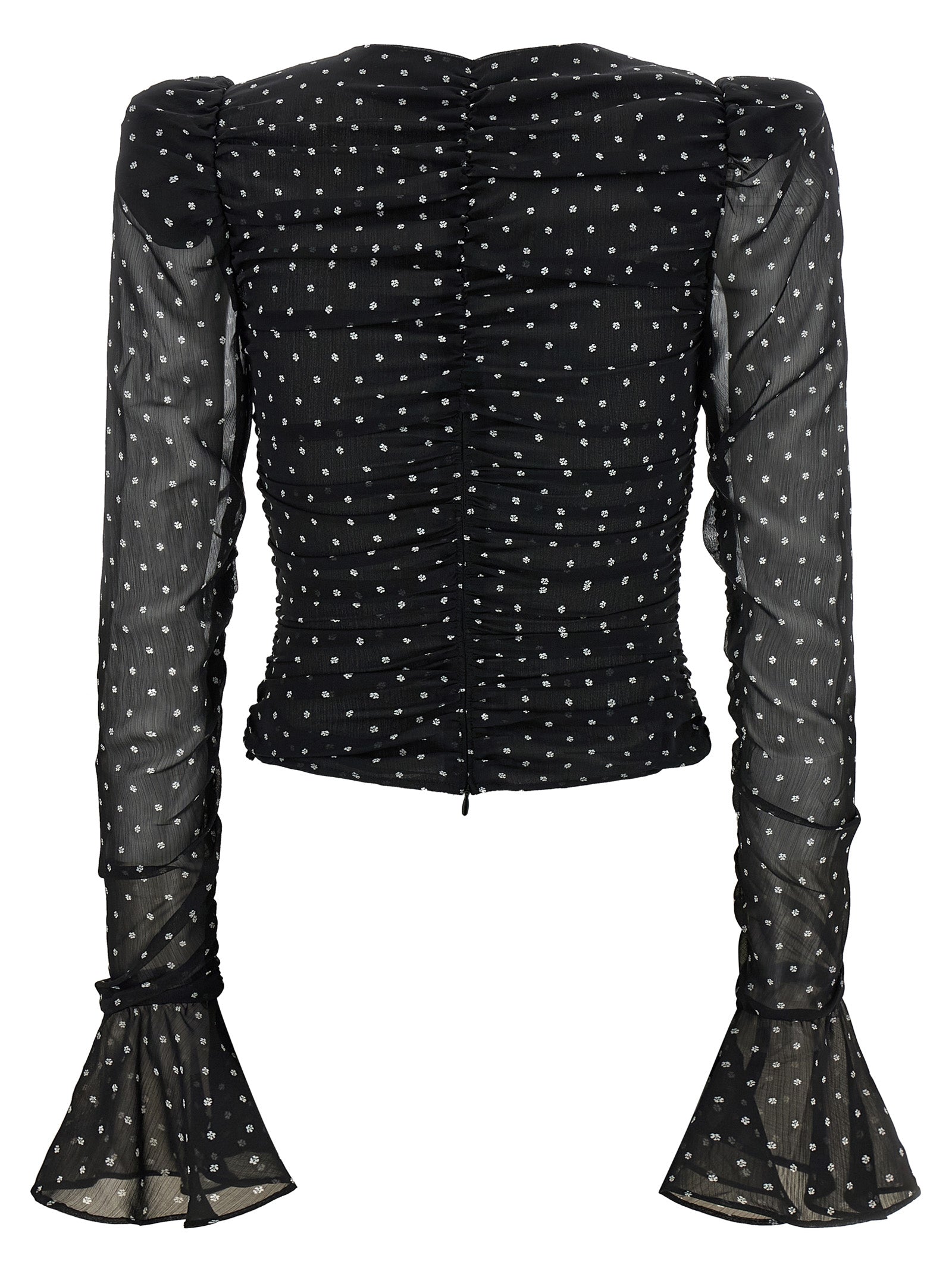 ROTATE BIRGER CHRISTENSEN - ROTATE BIRGER CHRISTENSEN - ’Chiffon Ruched’ blouse - Women’s Tops