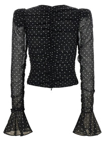 ROTATE BIRGER CHRISTENSEN - ROTATE BIRGER CHRISTENSEN - ’Chiffon Ruched’ blouse - Women’s Tops