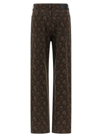 ROTATE BIRGER CHRISTENSEN - ROTATE BIRGER CHRISTENSEN - Animal print jeans - Women’s Bottoms