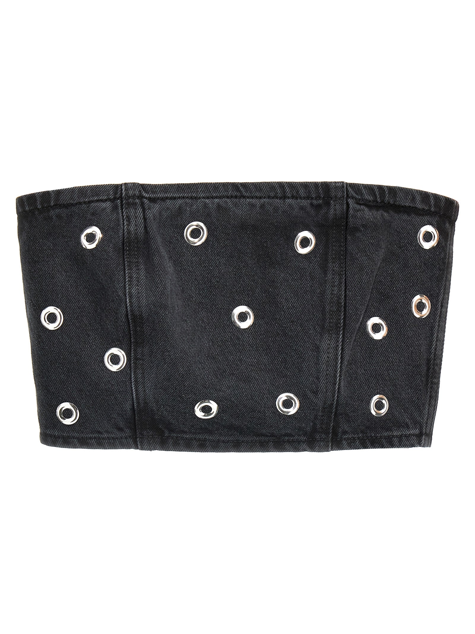 ROTATE BIRGER CHRISTENSEN - ROTATE BIRGER CHRISTENSEN - ’Studded Denim’ top - Women’s Tops