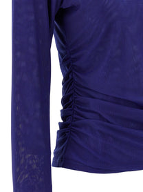 ROTATE BIRGER CHRISTENSEN - ROTATE BIRGER CHRISTENSEN - ’Mesh Rouched’ sweater - Women’s Knitwear