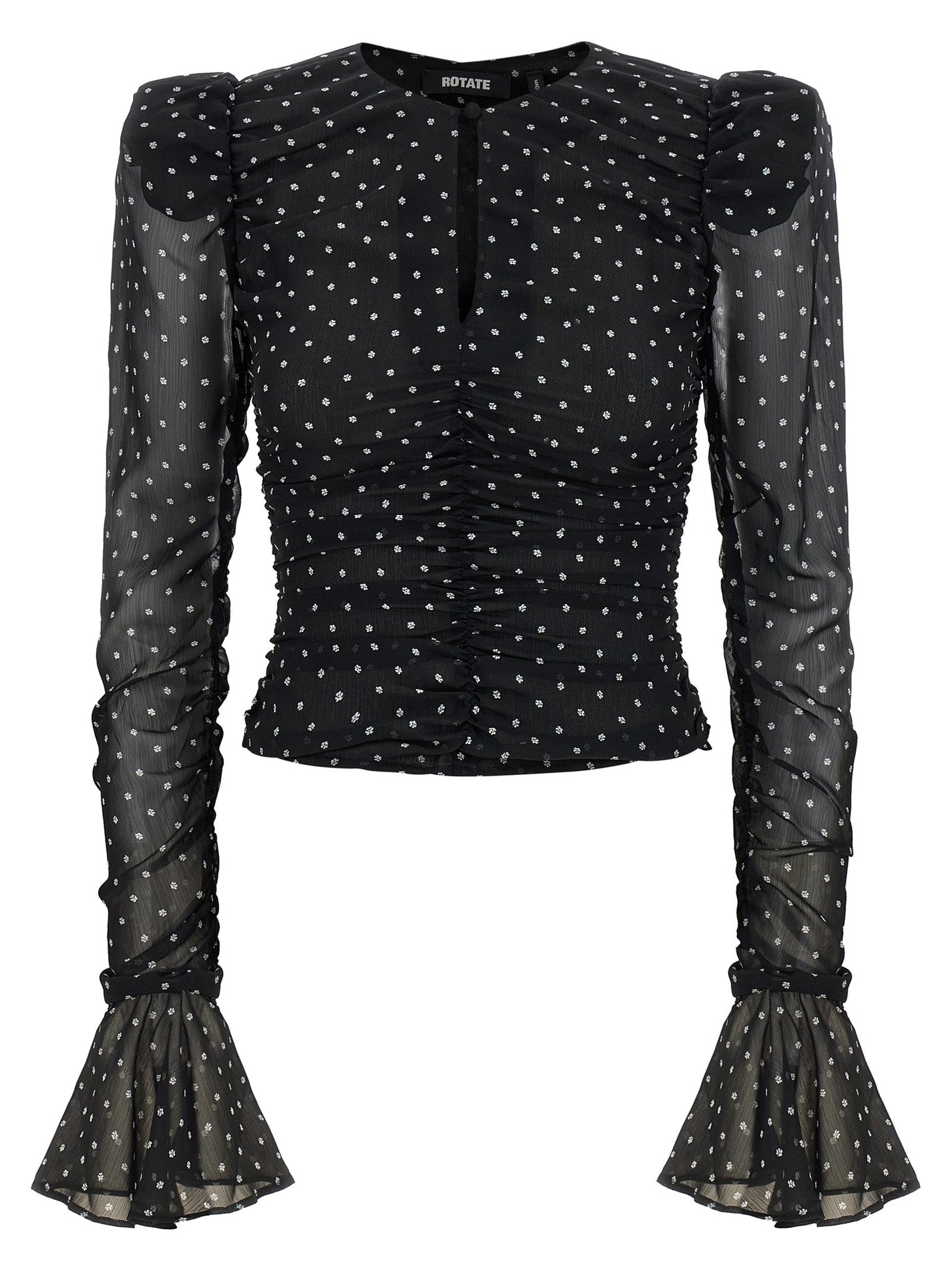 ROTATE BIRGER CHRISTENSEN - ROTATE BIRGER CHRISTENSEN - ’Chiffon Ruched’ blouse - Women’s Tops