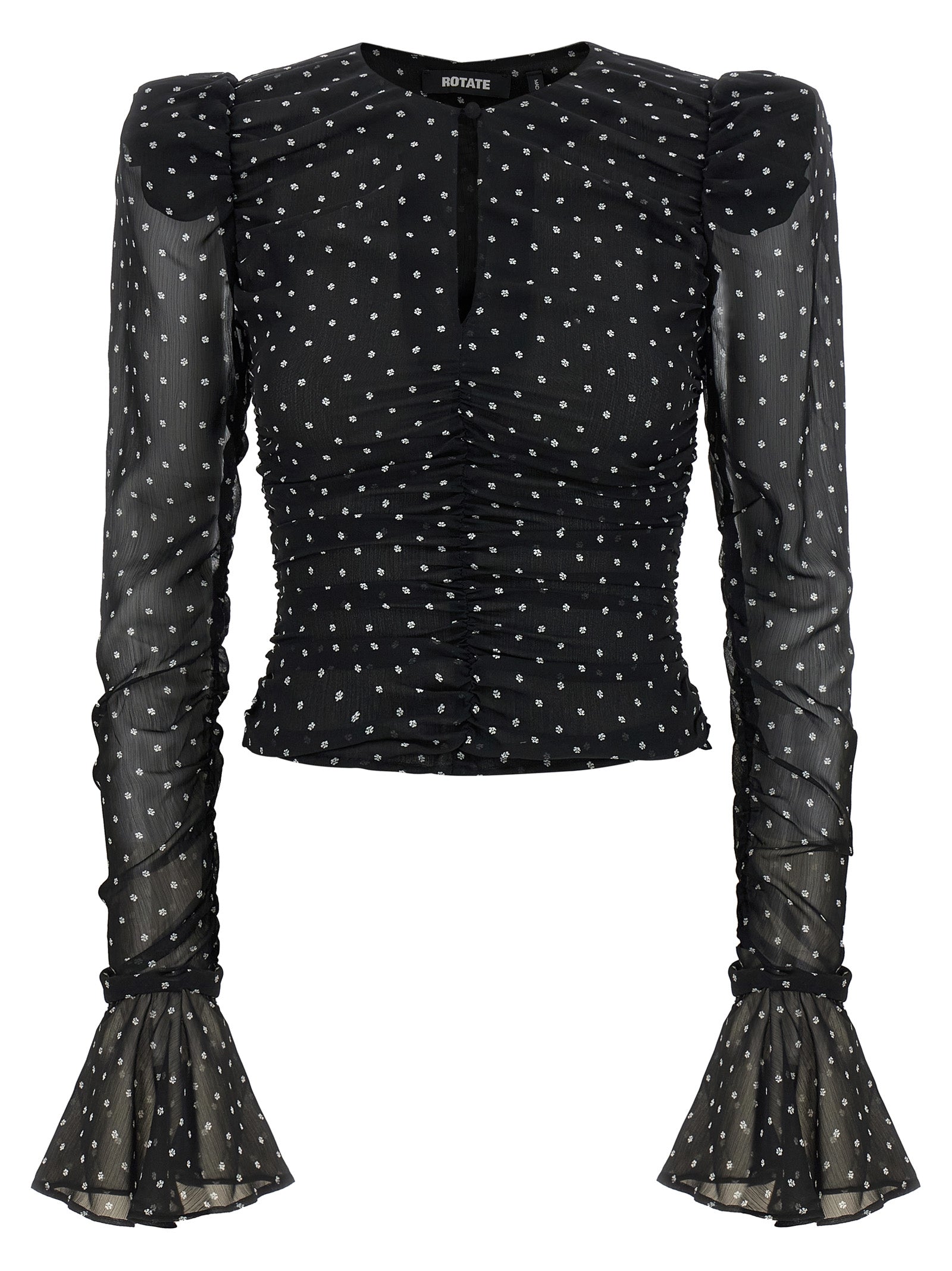 ROTATE BIRGER CHRISTENSEN - ROTATE BIRGER CHRISTENSEN - ’Chiffon Ruched’ blouse - Women’s Tops