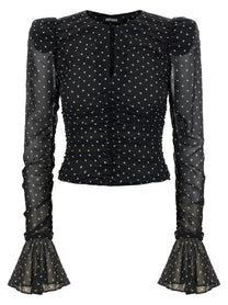 ROTATE BIRGER CHRISTENSEN - ROTATE BIRGER CHRISTENSEN - ’Chiffon Ruched’ blouse - Women’s Tops