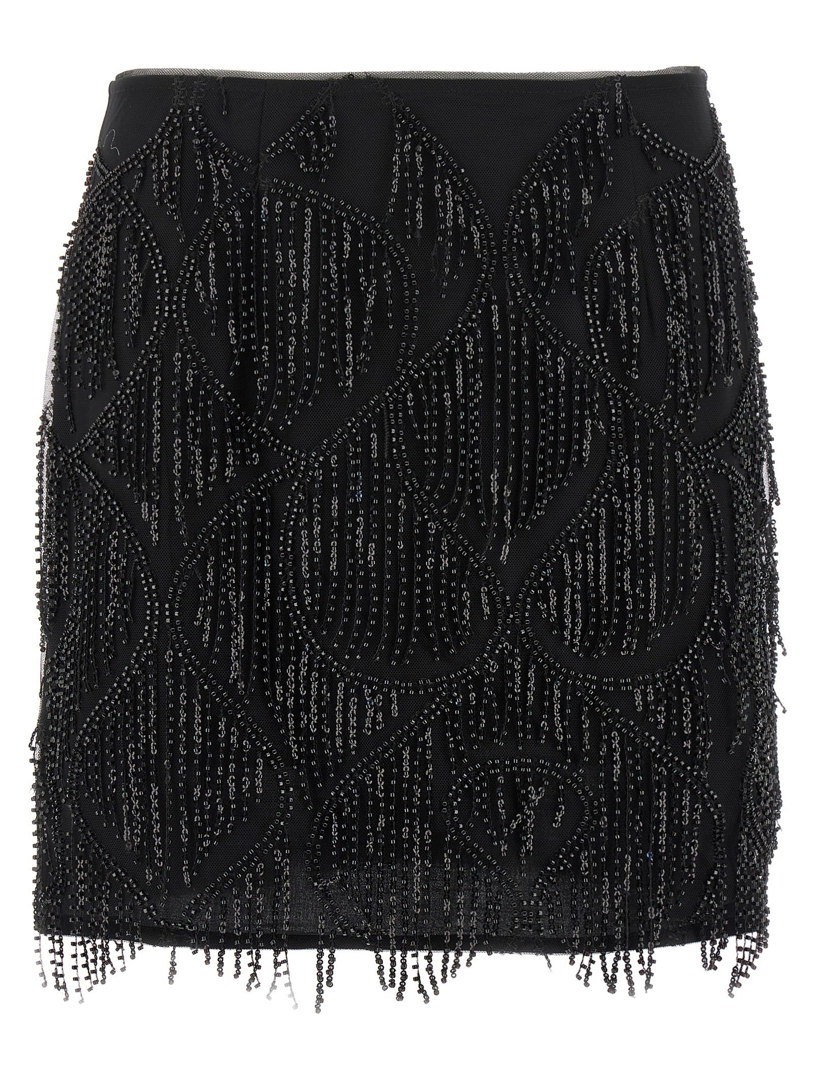 ROTATE BIRGER CHRISTENSEN - ROTATE BIRGER CHRISTENSEN - Beaded fringed skirt - Women’s Bottoms