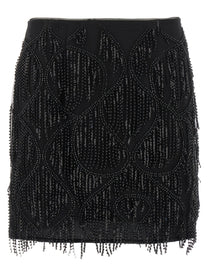 ROTATE BIRGER CHRISTENSEN - ROTATE BIRGER CHRISTENSEN - Beaded fringed skirt - Women’s Bottoms