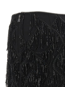 ROTATE BIRGER CHRISTENSEN - ROTATE BIRGER CHRISTENSEN - Beaded fringed skirt - Women’s Bottoms