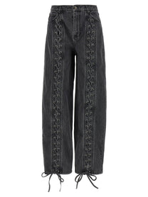 ROTATE BIRGER CHRISTENSEN - ROTATE BIRGER CHRISTENSEN - ’Laced Leg’ jeans - Women’s Bottoms