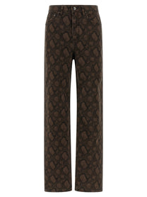 ROTATE BIRGER CHRISTENSEN - ROTATE BIRGER CHRISTENSEN - Animal print jeans - Women’s Bottoms