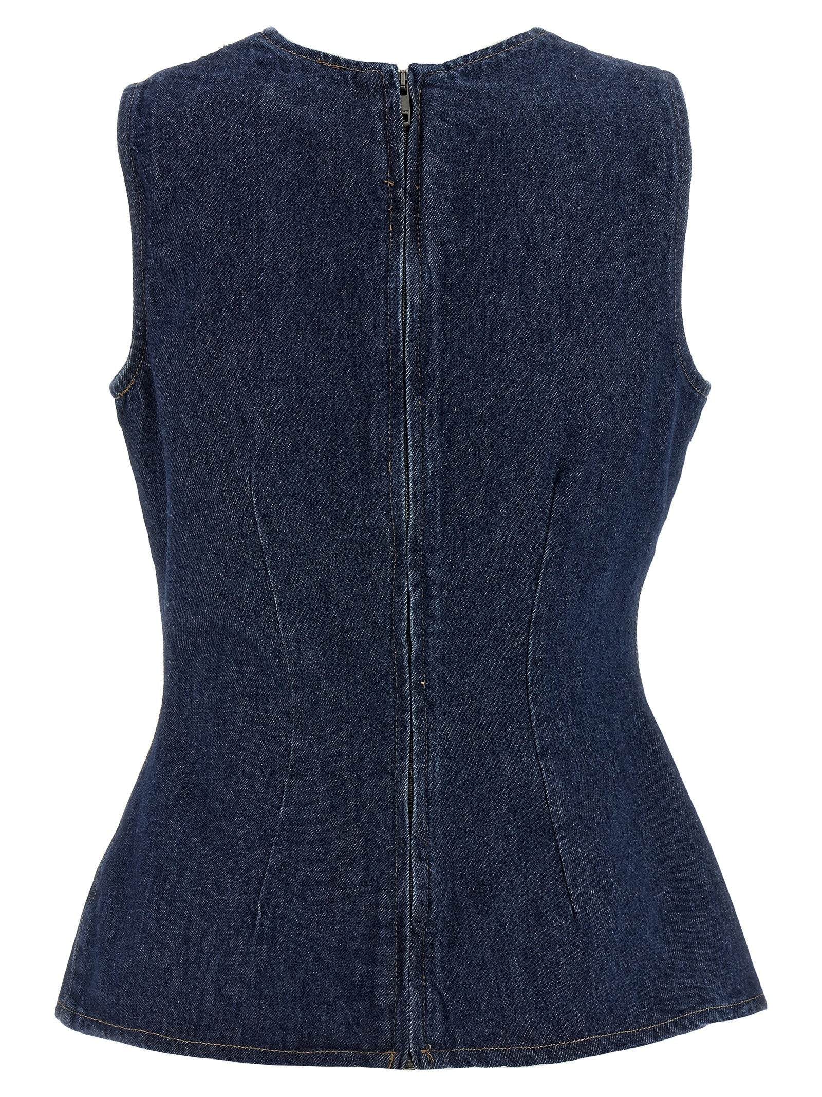 ROTATE BIRGER CHRISTENSEN - ROTATE BIRGER CHRISTENSEN - ’Denim Buttoned’ top - Women’s Tops