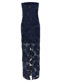 ROTATE BIRGER CHRISTENSEN - ROTATE BIRGER CHRISTENSEN - ’3D Mesh Maxi’ dress - Women’s Clothing