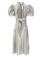 ROTATE Birger Christensen Sequin Midi Dress Grey, view 2