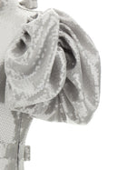 ROTATE Birger Christensen Sequin Midi Dress Grey, view 4