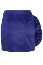ROTATE Birger Christensen Women's Big Flower Skirt Blue, view 6