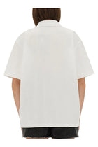 ROTATE Birger Christensen Women's Cotton Polo White, view 3