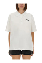 ROTATE Birger Christensen Women's Cotton Polo White